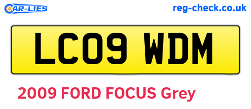 LC09WDM are the vehicle registration plates.