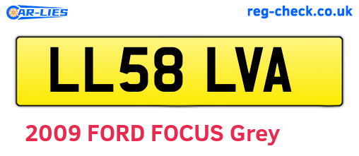 LL58LVA are the vehicle registration plates.