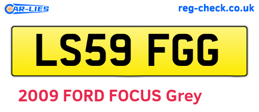 LS59FGG are the vehicle registration plates.