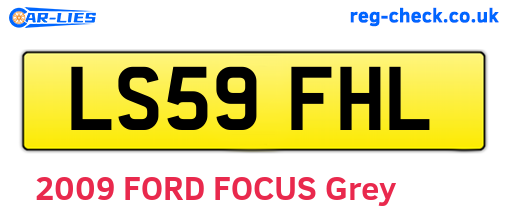 LS59FHL are the vehicle registration plates.