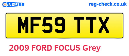 MF59TTX are the vehicle registration plates.