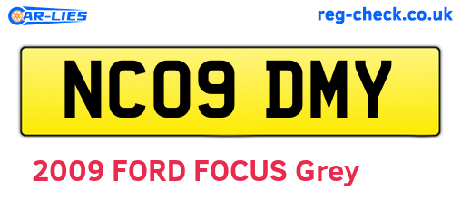 NC09DMY are the vehicle registration plates.