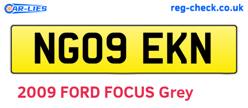 NG09EKN are the vehicle registration plates.