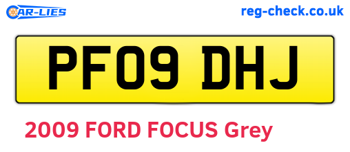 PF09DHJ are the vehicle registration plates.