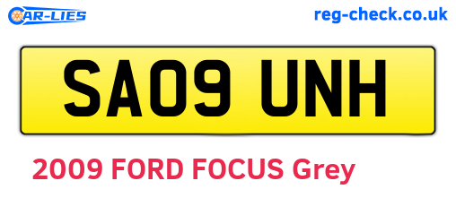 SA09UNH are the vehicle registration plates.