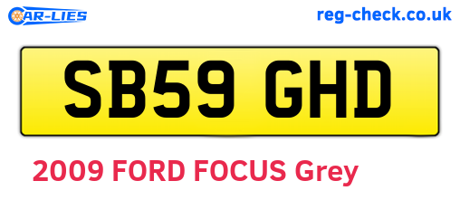 SB59GHD are the vehicle registration plates.