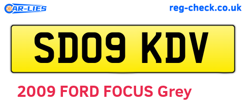SD09KDV are the vehicle registration plates.