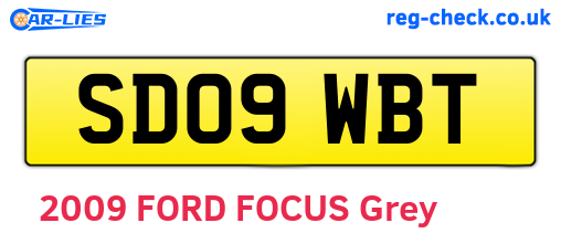 SD09WBT are the vehicle registration plates.