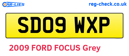 SD09WXP are the vehicle registration plates.