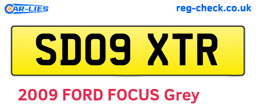 SD09XTR are the vehicle registration plates.