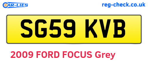 SG59KVB are the vehicle registration plates.