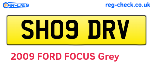 SH09DRV are the vehicle registration plates.