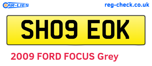 SH09EOK are the vehicle registration plates.