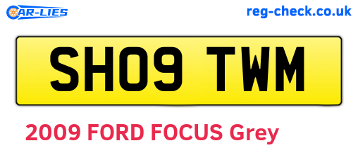SH09TWM are the vehicle registration plates.