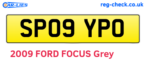 SP09YPO are the vehicle registration plates.