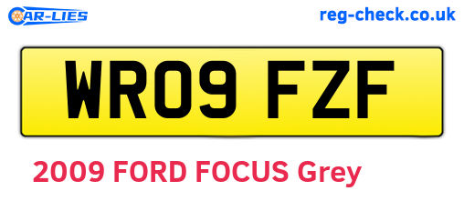 WR09FZF are the vehicle registration plates.