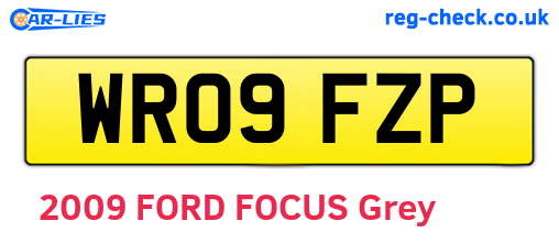 WR09FZP are the vehicle registration plates.