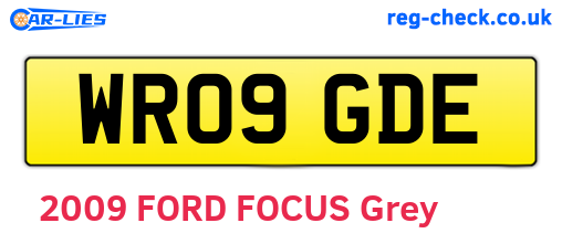 WR09GDE are the vehicle registration plates.