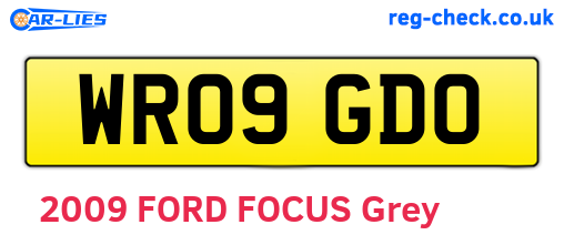 WR09GDO are the vehicle registration plates.