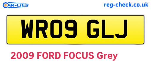 WR09GLJ are the vehicle registration plates.