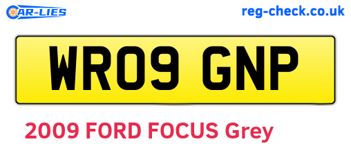 WR09GNP are the vehicle registration plates.
