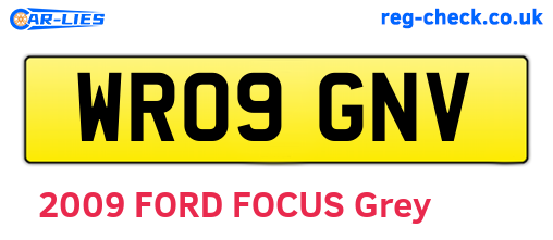 WR09GNV are the vehicle registration plates.