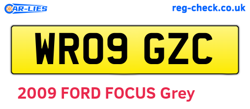 WR09GZC are the vehicle registration plates.