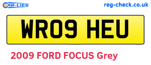 WR09HEU are the vehicle registration plates.