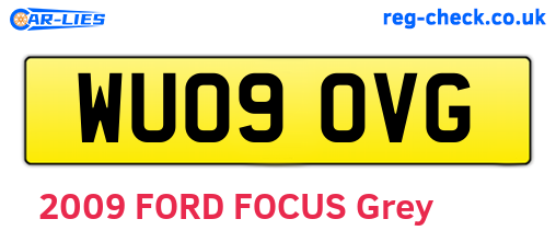 WU09OVG are the vehicle registration plates.