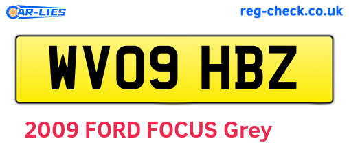 WV09HBZ are the vehicle registration plates.