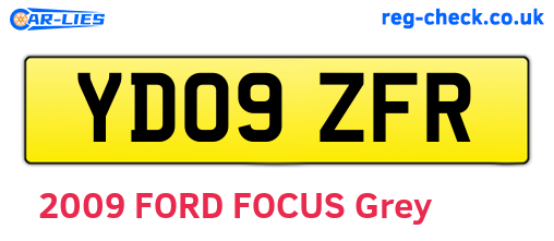YD09ZFR are the vehicle registration plates.
