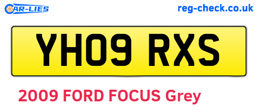 YH09RXS are the vehicle registration plates.