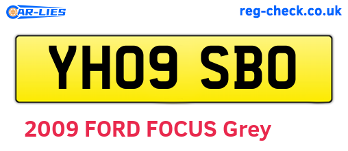YH09SBO are the vehicle registration plates.
