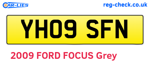 YH09SFN are the vehicle registration plates.