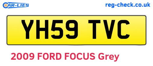 YH59TVC are the vehicle registration plates.