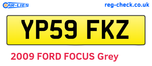 YP59FKZ are the vehicle registration plates.