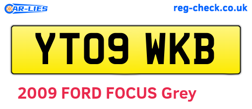YT09WKB are the vehicle registration plates.