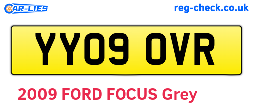 YY09OVR are the vehicle registration plates.