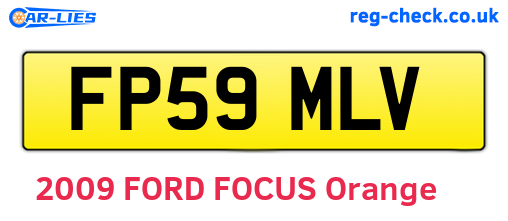 FP59MLV are the vehicle registration plates.
