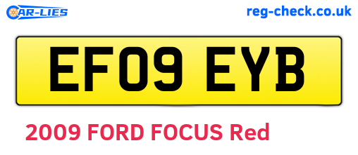 EF09EYB are the vehicle registration plates.