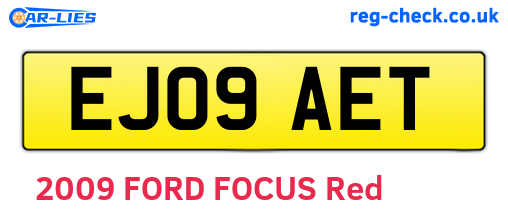 EJ09AET are the vehicle registration plates.