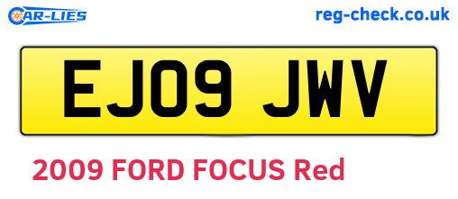 EJ09JWV are the vehicle registration plates.