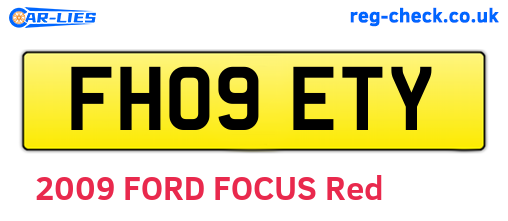 FH09ETY are the vehicle registration plates.