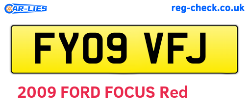 FY09VFJ are the vehicle registration plates.