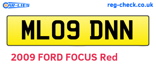 ML09DNN are the vehicle registration plates.