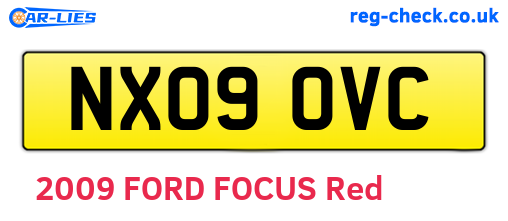 NX09OVC are the vehicle registration plates.