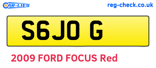 S6JOG are the vehicle registration plates.