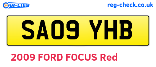 SA09YHB are the vehicle registration plates.