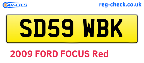 SD59WBK are the vehicle registration plates.