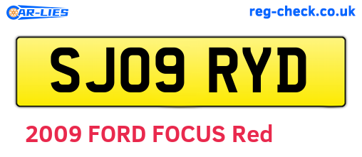 SJ09RYD are the vehicle registration plates.